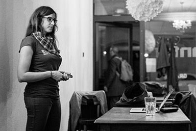 Karin talks at Webtuesday in Zurich