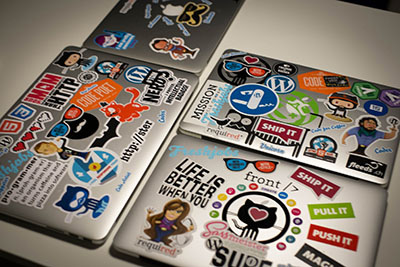 Our macbooks all physically together